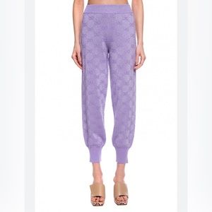 Gucci metallic monogram sweatpants